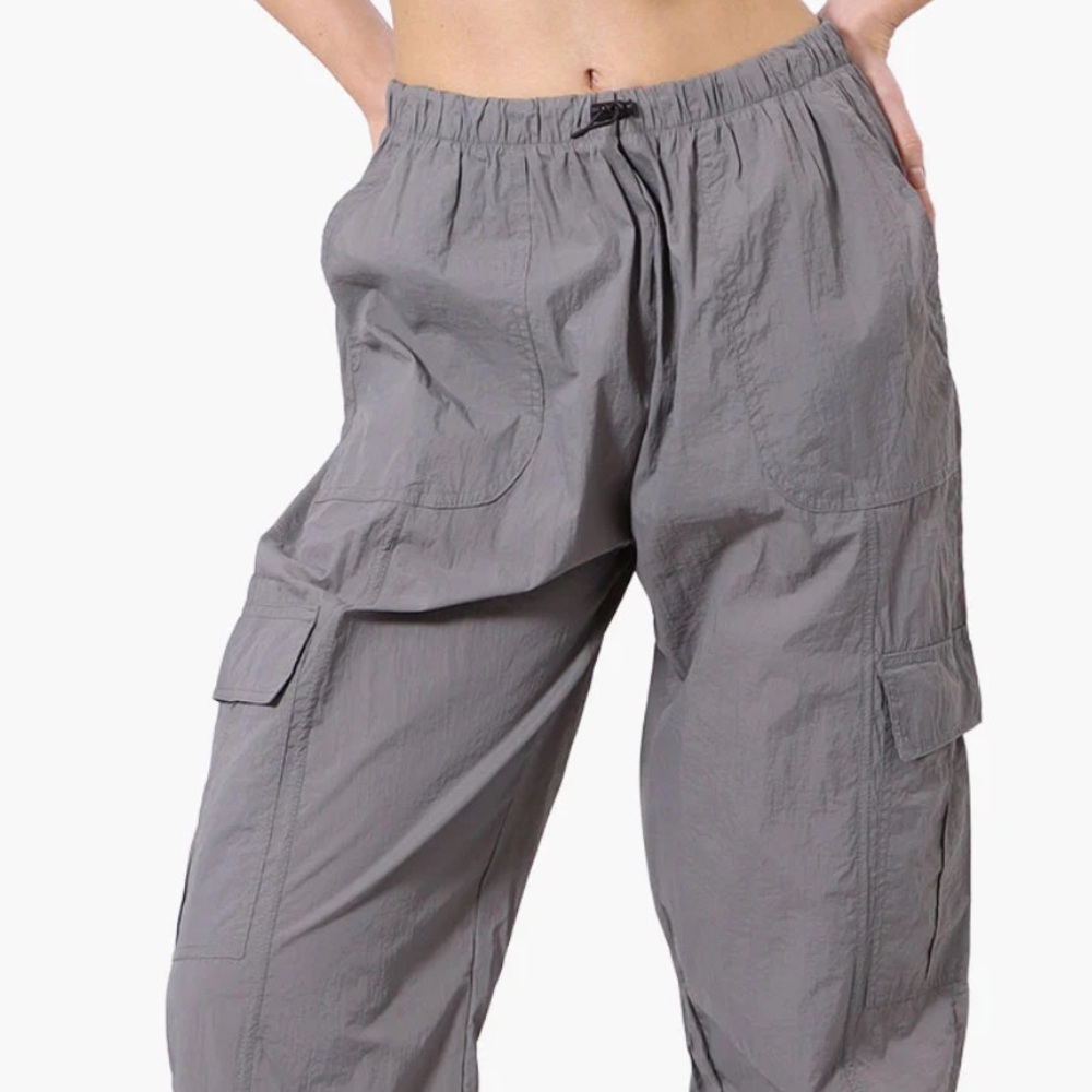 Urbanology Gray Parachute Cargo Pants